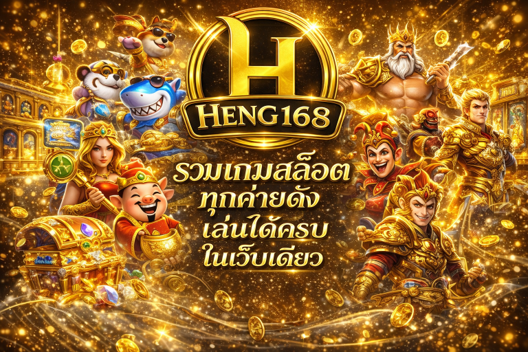 HENG168 รวมเกมสล็อตทุกค่ายดัง เล่นได้ครบในเว็บเดียว